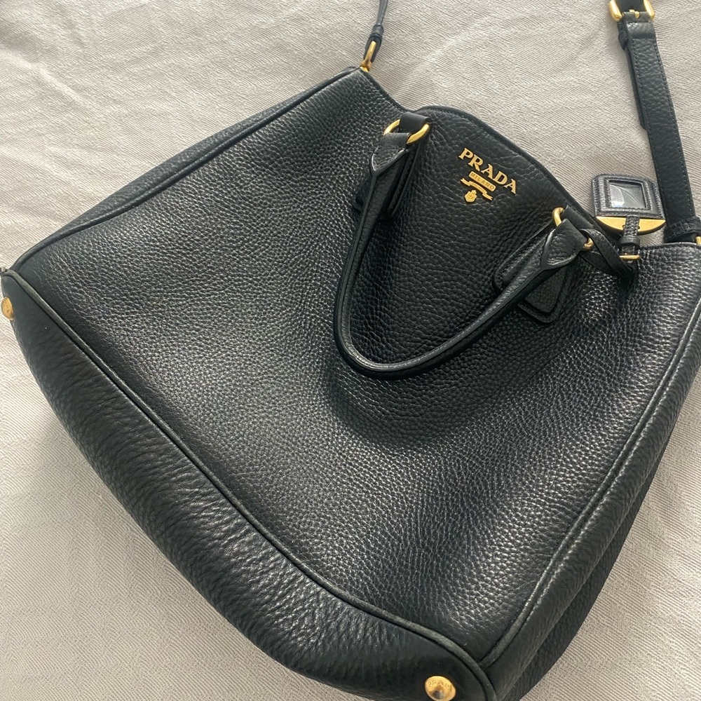 Prada Authentic Leather Bag in Black - Picture 12 of 13